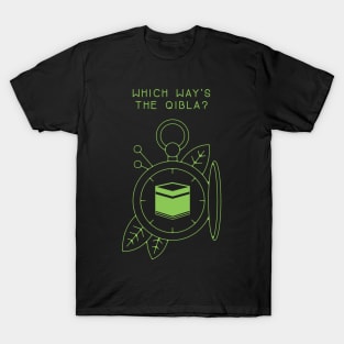 Which Way's The Qibla? Moss Green T-Shirt